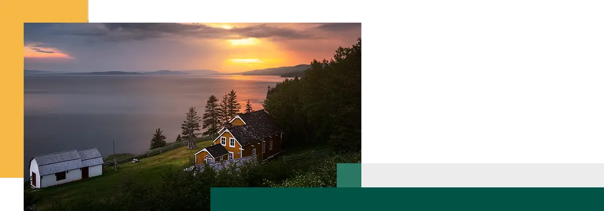 Maison Blanchette Parc national Forillon Gaspésie Québec Canada
